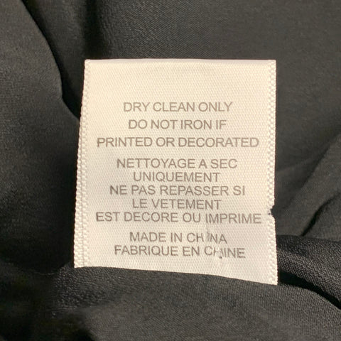 EQUIPMENT Taille L Blouson bombardier zippé en soie à carreaux noir et blanc
