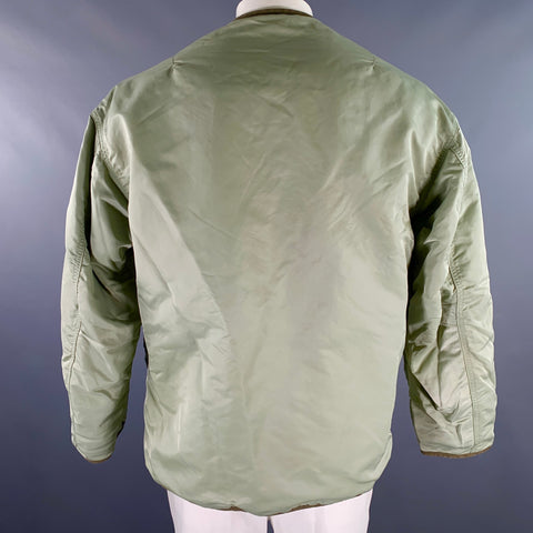 VISVIM Size M Green Nylon Reversible Jacket