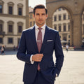 Patterned tie on a gray background