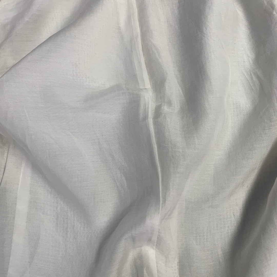 ZADIG & VOLTAIRE Size XS White Polyester Sequined Peak Lapel Snap Jacket Blazer