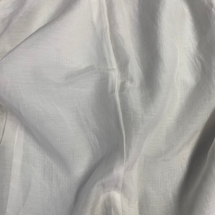 ZADIG & VOLTAIRE Size XS White Polyester Sequined Peak Lapel Snap Jacket Blazer