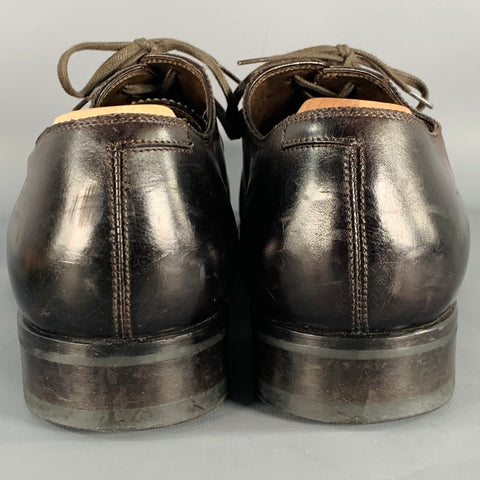 TOM FORD Size 10.5 Brown Leather Oxford Lace-Up Shoes