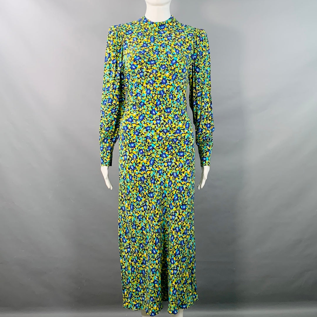 RAILS Size S Carmel Black Green Yellow Rayon Blend Floral Cutout Midi Sui Generis Designer Consignment RAILS Size S Carmel Black Green Yellow Rayon Blend Floral Cutout Midi Sui Generis Designer Consignment