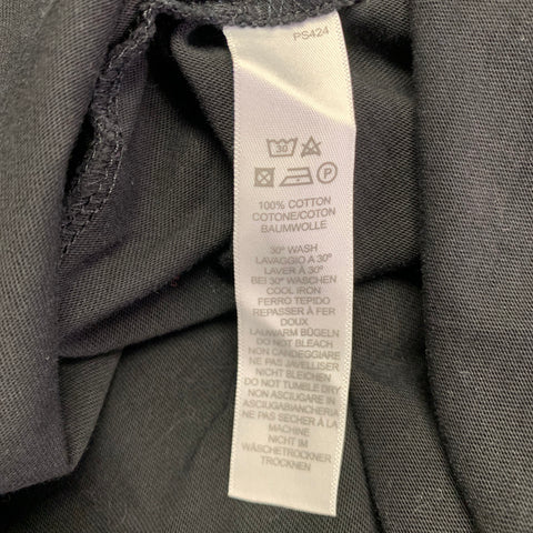 PAUL SMITH Size S Black Purple Print Cotton Short Sleeve T-shirt