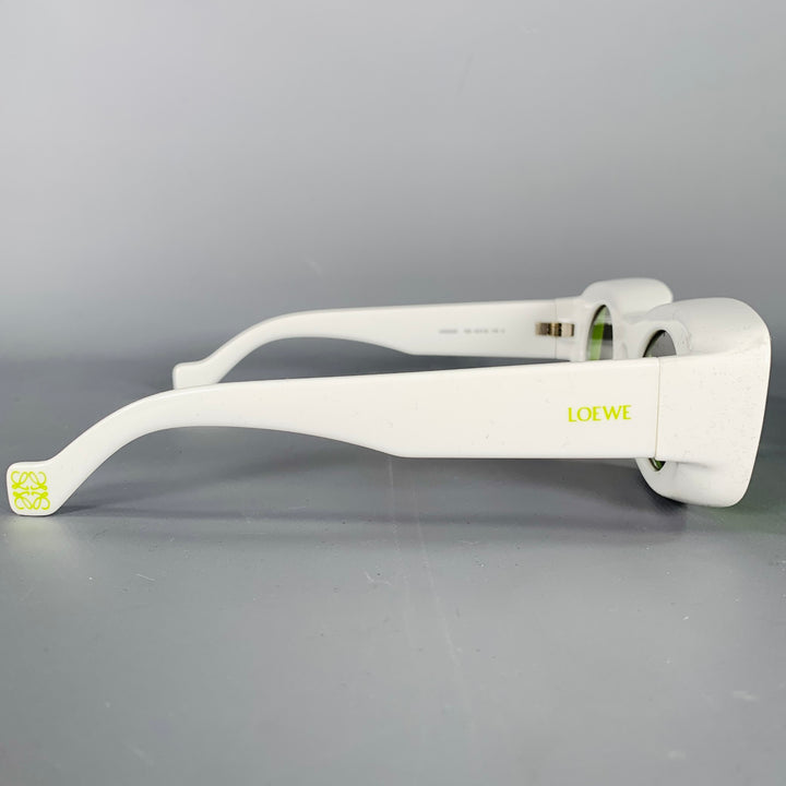 LOEWE x PAULA'S IBIZA White Green Acetate Two Tone Sunglasses