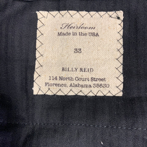 BILLY REID Size 40 Long Grey Wool Cashmere Single Breasted Suit