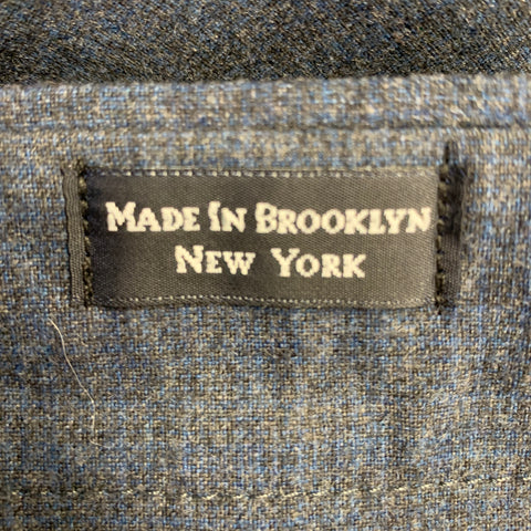 EPAULET Size 32 Blue Grey Heather Pleated Dress Pants