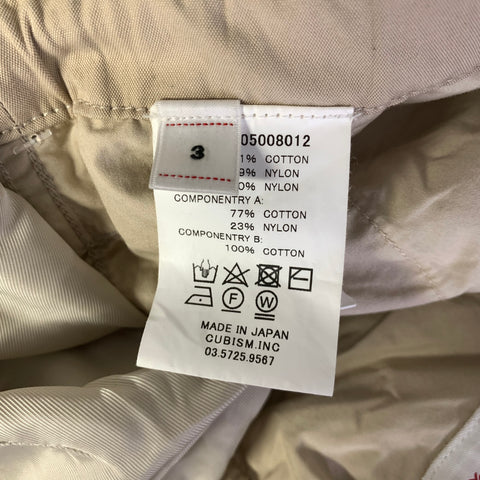 VISVIM Size M Khaki Cotton Button Fly Casual Pants