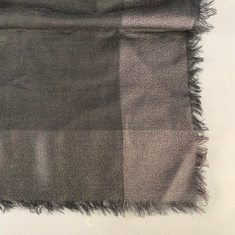 MARC JACOBS Black Metallic Wool Cashmere Blend Scarves