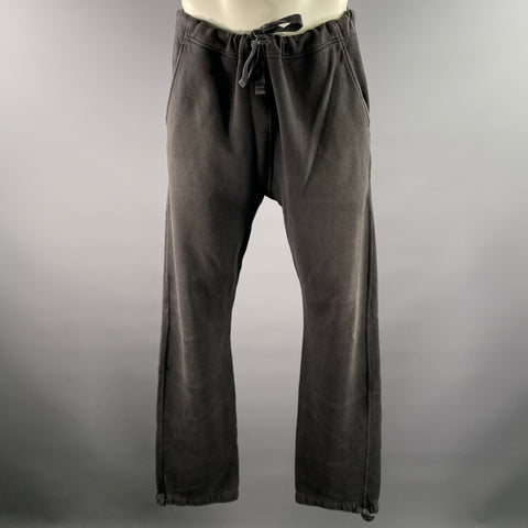 VISVIM Size S Charcoal Wash Cotton Sweatpants
