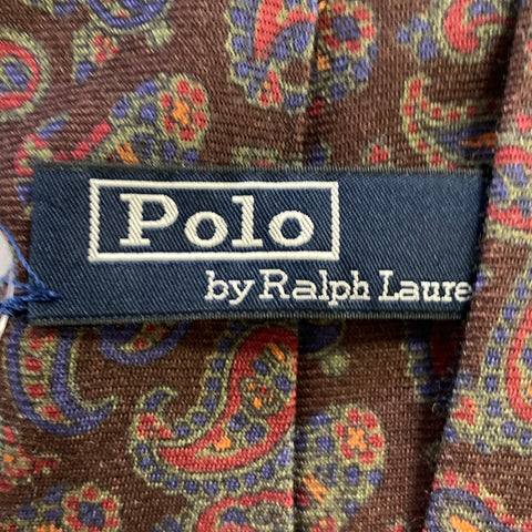 POLO Brown Paisley Wool Tie