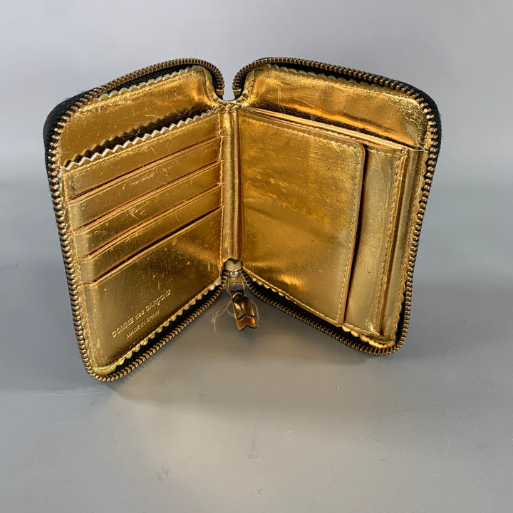 COMME des GARCONS Black Shimmer Leather Wallet