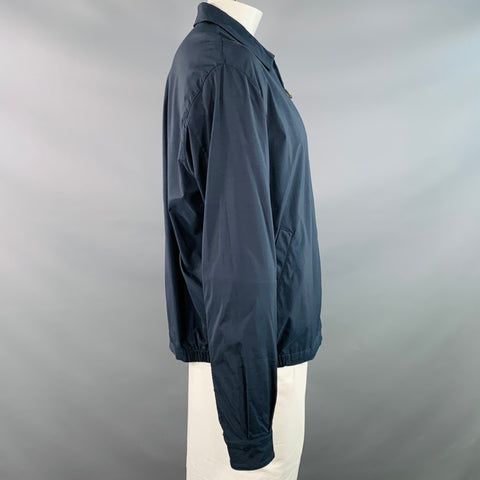 LORO PIANA Size XXL Navy Polyamide Zip Up Jacket