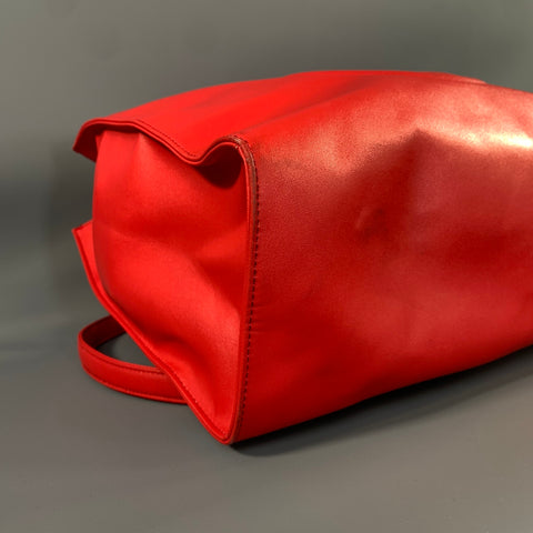 TELFAR Red Logo Polyester Blend Cross Body Bag