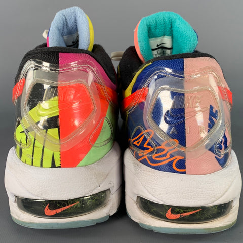 NIKE Size 10 Air Max 2 Light Multi Color Color Block Nylon Sneakers