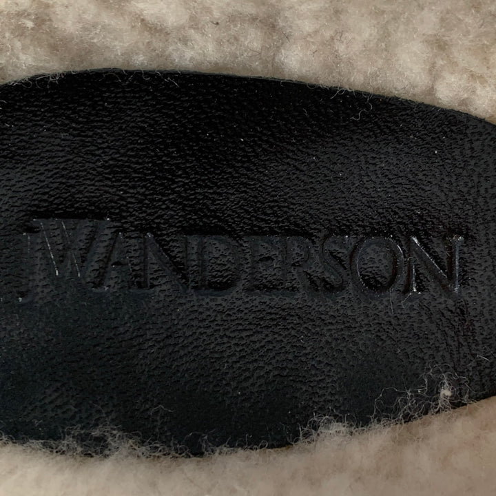 JW ANDERSON Size 10 Camel Cream Monogram Slip On Loafers