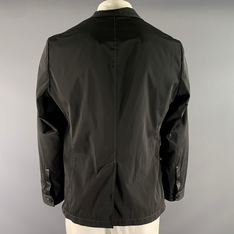 ARMANI COLLEZIONI Size S Regular Black Two Toned Polyester Sport Coat