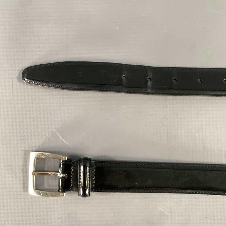 COACH Size 38 Black Solid Leather Belt