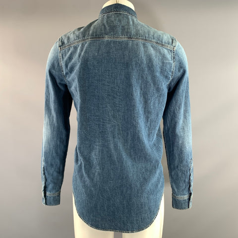 GIVENCHY Size S Blue Cotton Long Sleeve Shirt