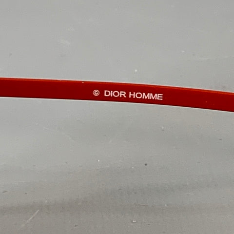 DIOR HOMME Red Metal Pilot Sunglasses