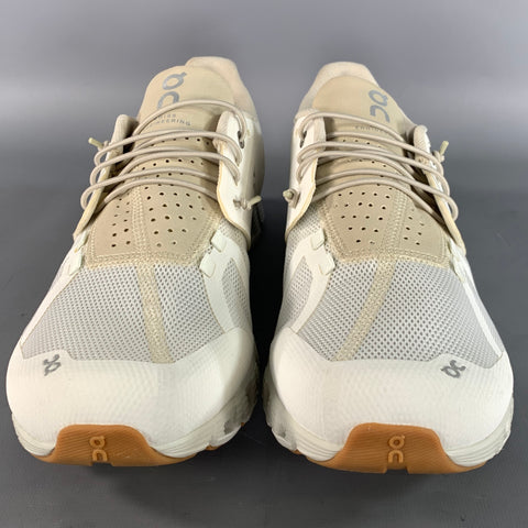 ON CLOUD Size 11 White Mesh Runner Sneakers