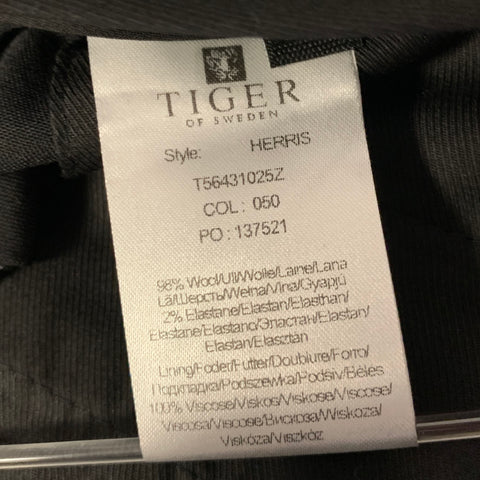 TIGER Size 32 Black Wool Blend Dress Pants