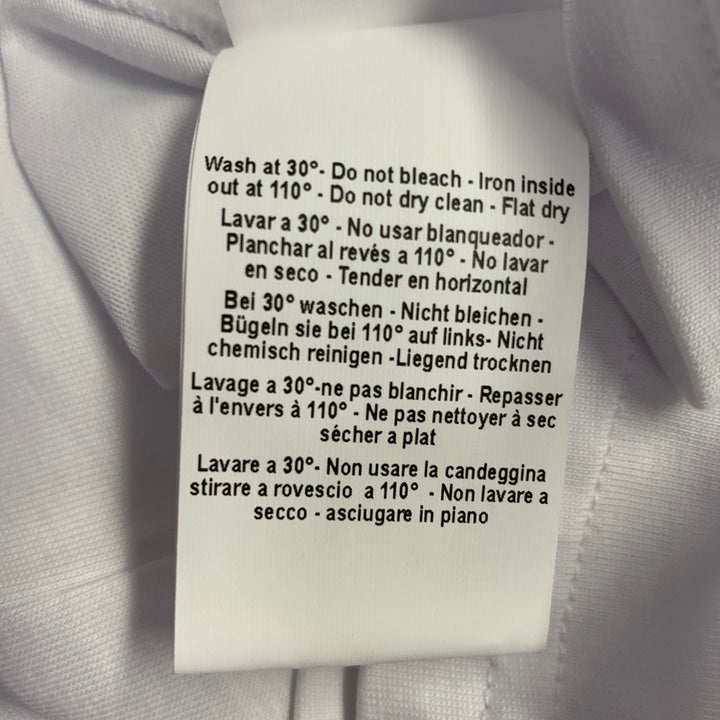 VIVIENNE WESTWOOD Size XL Summer Classic White Beige Logo Cotton Blend Crew Neck T-shirt