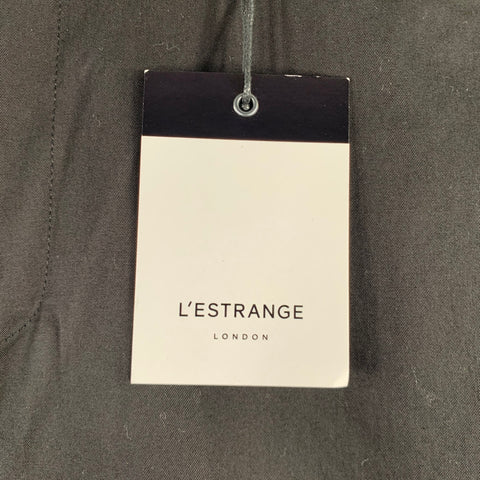 L'ESTRANGE Size M Black Cotton Blend Elastic Waistband Casual Pants
