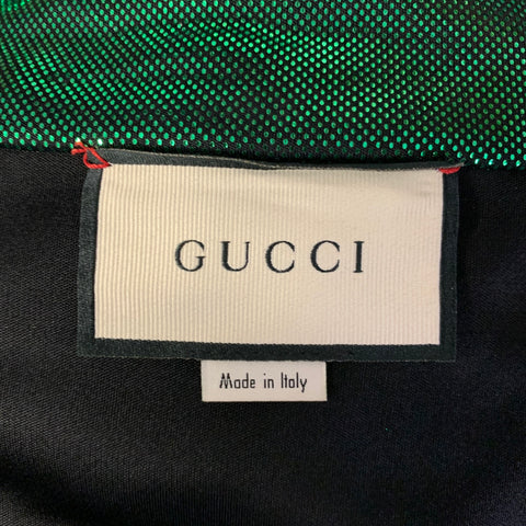 GUCCI Size XXL Green Side Stripe Acetate Blend Cruise Tracksuit
