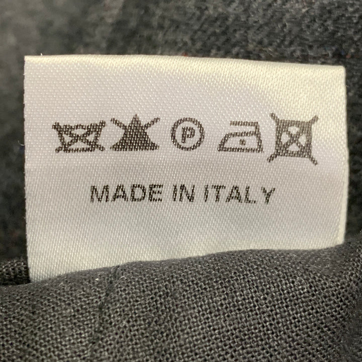 ADAM KIMMEL Size L Charcoal Grey Wool Twill Tapered Zip Fly Dress Pants