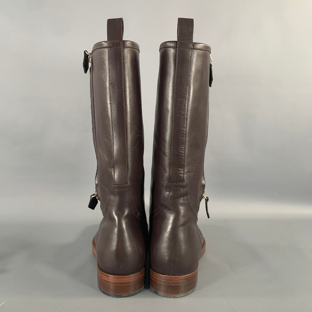 RALPH LAUREN Size 11 Brown Leather Pull On Boots