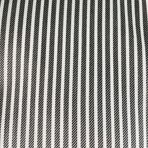 Chemise Eton taille M, rayée gris et blanc, en coton, à coupe cintrée et col cutaway, manches longues
