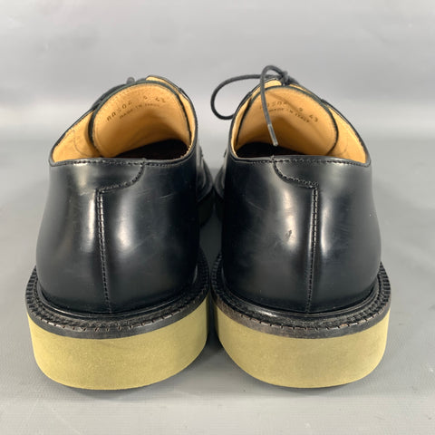 PAUL SMITH Size 9 Black Solid Leather Derby Lace Up Shoes