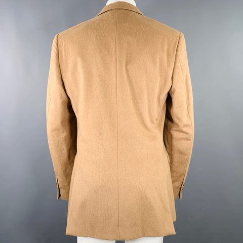 Z ZEGNA Size 40 Long Beige Camel Hair Single breasted Sport Coat