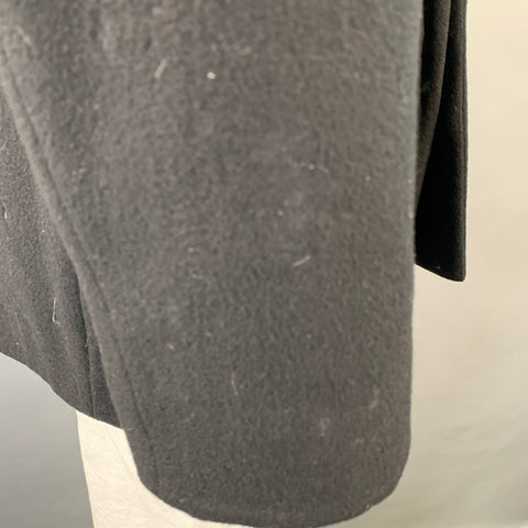 YOHJI YAMAMOTO Size XL Black Wool Peak Lapel Sport Coat