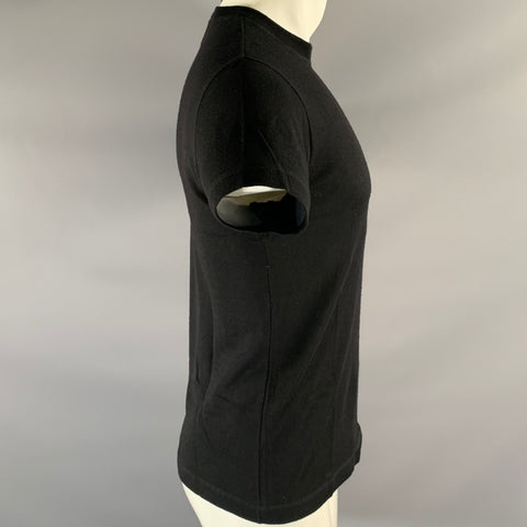 DANIEL CLEARY Size M Black Knit Wool T-shirt