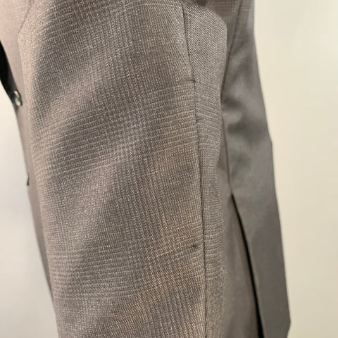 POLO by RALPH LAUREN Size 40 Regular Black Glenplaid Virgin Wool Notch Lapel Suit