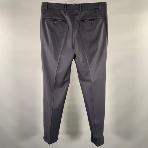 ATELIER MUNRO Size 32 Navy Wool Slim Fit Dress Pants