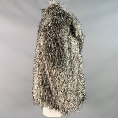 MICHAEL KORS Size S Grey Silver Acrylic Blend Coat