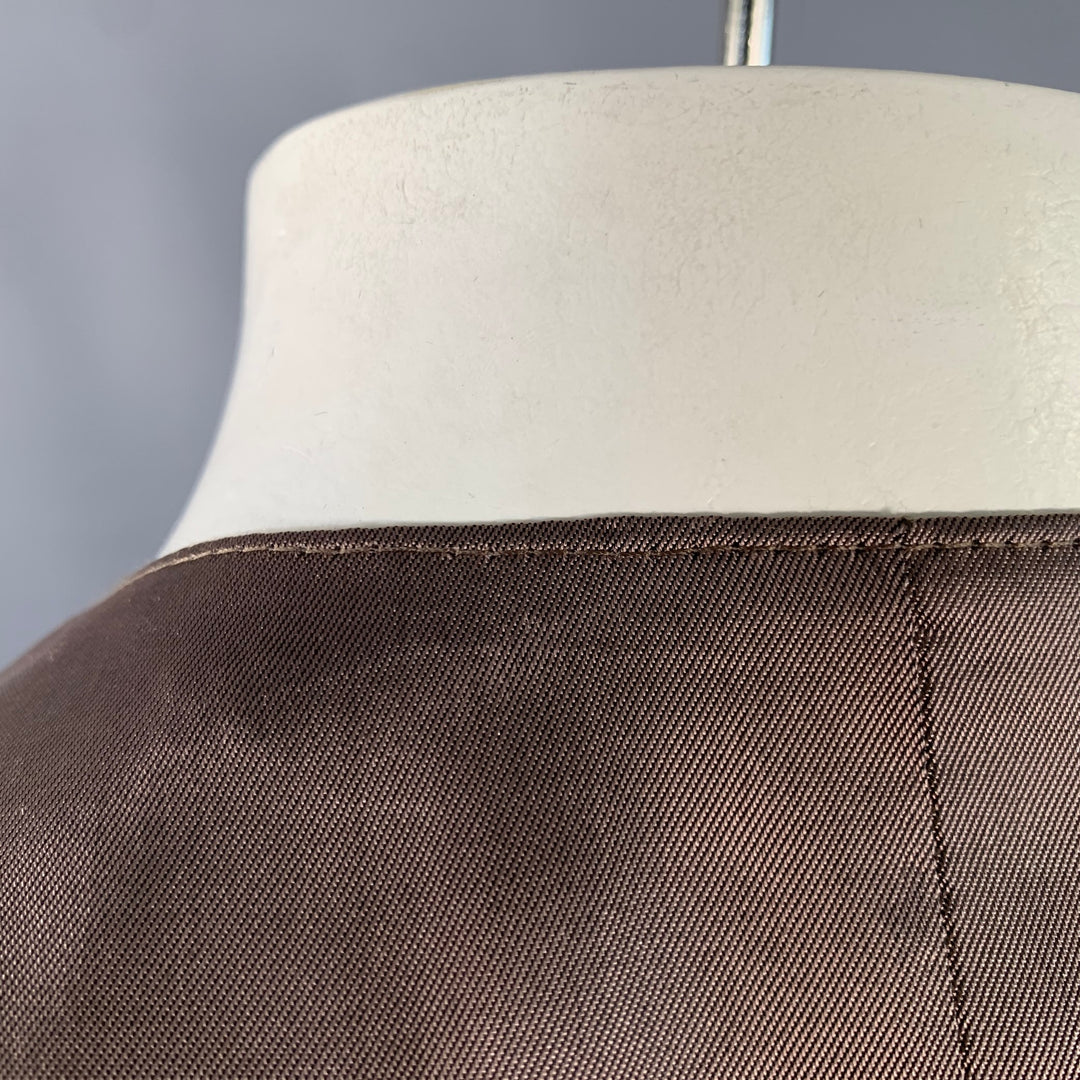 JOSEPH ABBOUD Size 42 Regular Brown Wool V-Neck Vest
