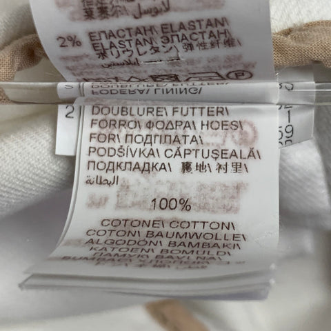 BRUNELLO CUCINELLI Taille 0 Jean plissé en mélange de coton crème