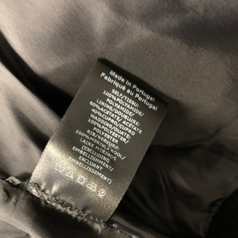 SIMONE ROCHA Size M Black Polyamide Bomber Jacket