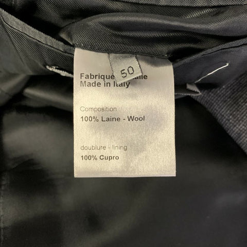 DIOR HOMME Chest Size 40 Grey Black Heather Wool Nehru Collar Sport Coat