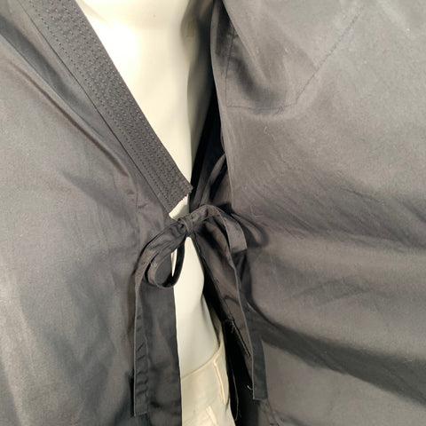 3.1 PHILLIP LIM Size XL Black Cotton Kimono Wrap Long Sleeve Shirt