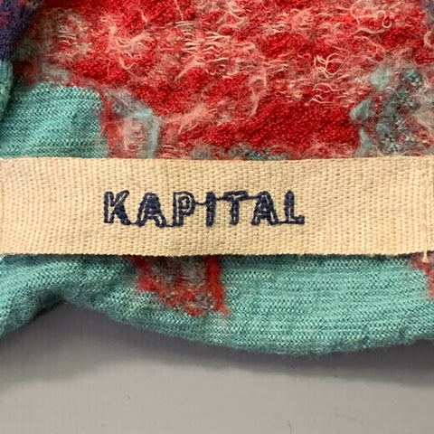 KAPITAL Multi Color Fish Wool Scarf
