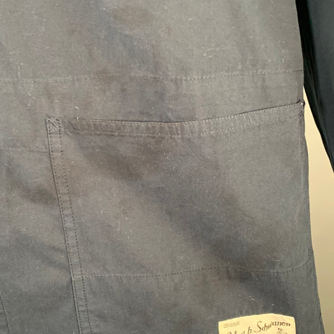 MERZ B. SCHWANEN Size L Navy Organic Cotton Shirt Chore Jacket