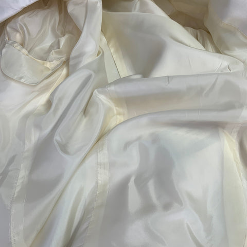 GIORGIO ARMANI Size 42 White Silk Peak Lapel Sport Coat