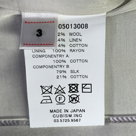 VISVIM Size M Ammons Pinstripe Wool Linen Cotton Notch Lapel Sport Coat