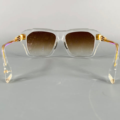 DITA Grand APX Gold Clear Acetate Metal Sunglasses & Eyewear