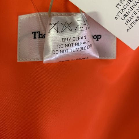 THE FRANKIE SHOP Size XS/S Orange Polyester Shirt Jacket Shirt